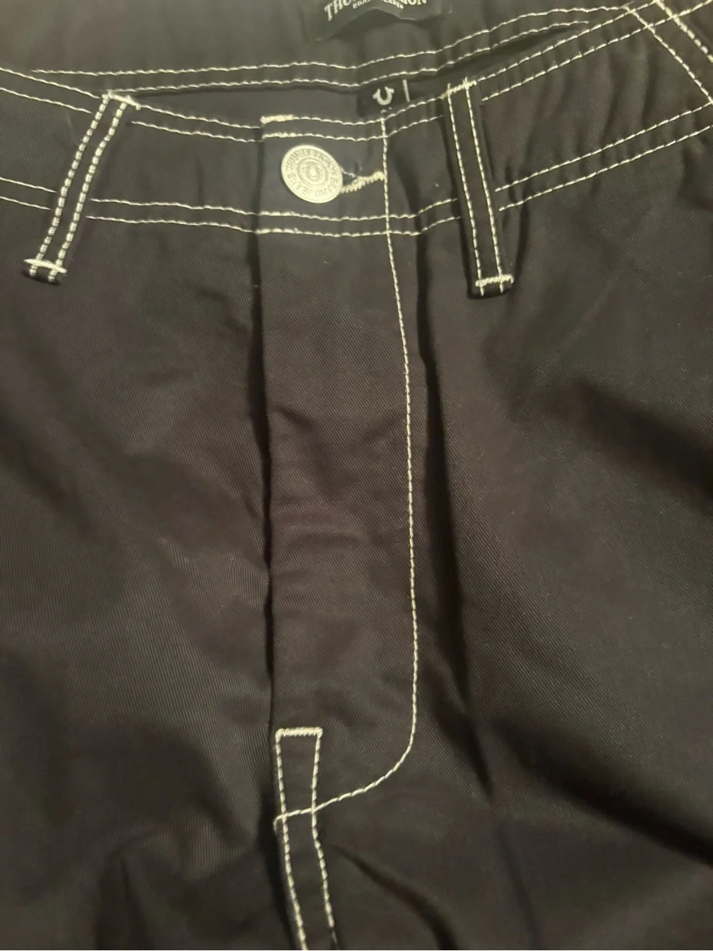 True religion Men's Black Cargo Pants - Classic Workwear Style nwt size 34